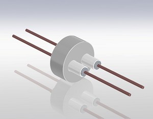 Feedthr I/P Weld 2Pin AMPS 01.1 SST 304